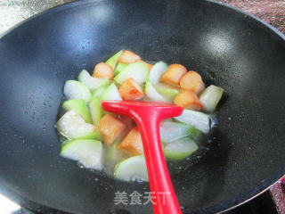 干贝烧煮夜开花步骤8