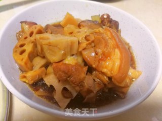酸甜猪蹄炖秋藕步骤10