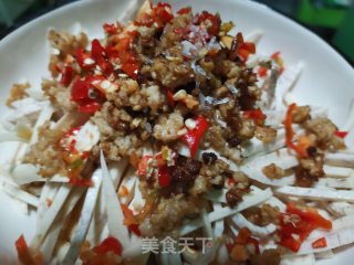 香芋丝蒸肉末步骤7