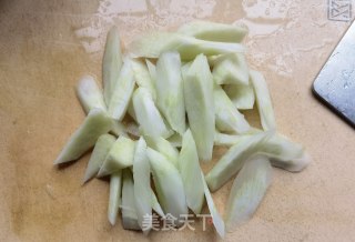芥兰炒虾仁步骤3