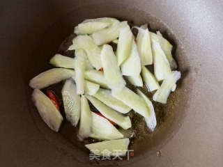 芥兰炒虾仁步骤9