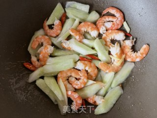芥兰炒虾仁步骤12
