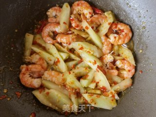芥兰炒虾仁步骤14
