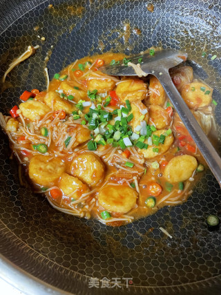 金针菇焖日本豆腐步骤9