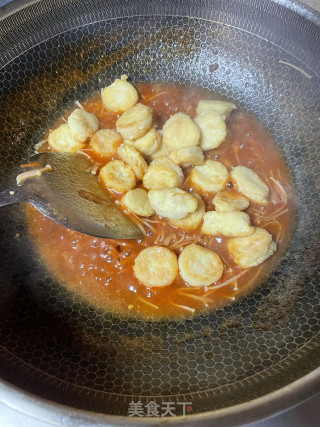 金针菇焖日本豆腐步骤8
