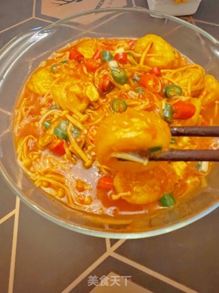 金针菇焖日本豆腐步骤10