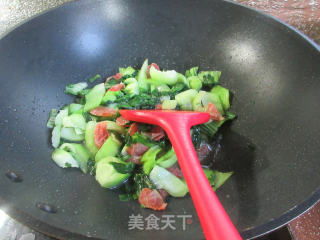 香肠炒青菜步骤10