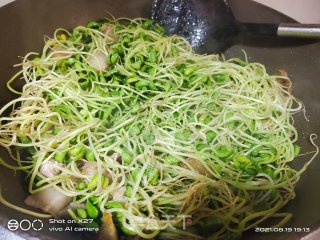 五花肉炒黑豆芽步骤4