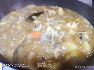 咖喱土豆焖鸡步骤6
