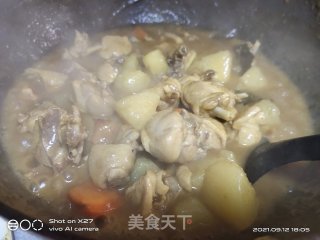 咖喱土豆焖鸡步骤7