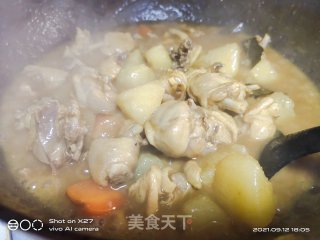 咖喱土豆焖鸡步骤8