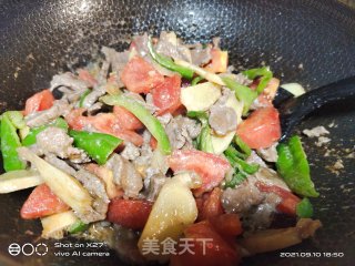 嫩姜炒牛肉步骤8