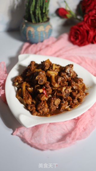 豆豉嫩姜烧鸡肉步骤12