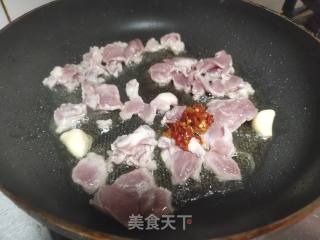 双豆角炒肉步骤2