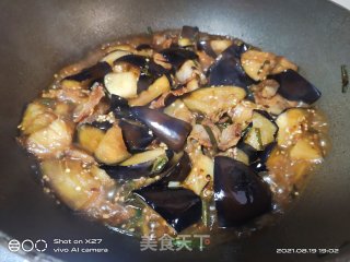 五花肉烧茄子步骤6