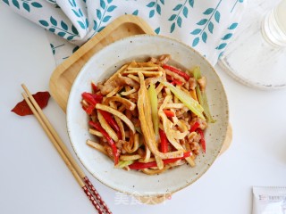肉丝炒香干步骤10