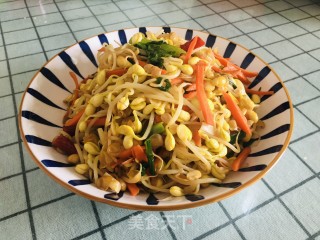 黄豆芽炒胡萝卜丝步骤11