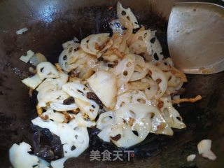 韭菜花炒藕片步骤6