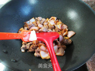 洋葱五花肉炒鸡心步骤9
