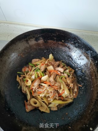 春笋炒里脊步骤13