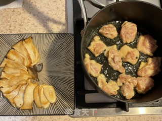鸡腿菇煎鸡块步骤6