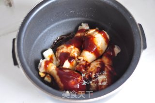 酱烧鸡腿饭步骤4