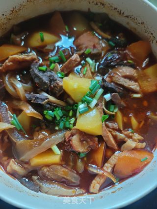 土豆胡萝卜焖牛杂步骤8