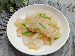 清炒冬瓜片步骤8