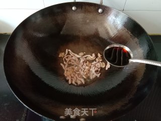 韭菜香干炒肉丝步骤4