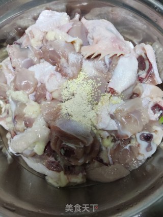 干煸鸡块步骤2