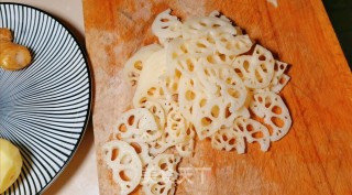 不油炸简单好吃干锅土豆藕片步骤3