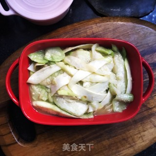 丝瓜炒茭白步骤9