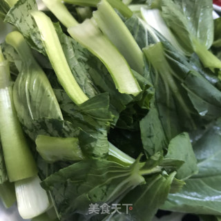 青菜炒小蘑菇步骤4