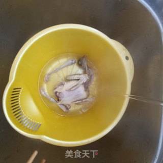 紫山药炖鸽子步骤2
