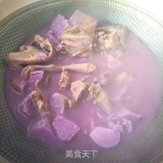 紫山药炖鸽子步骤12