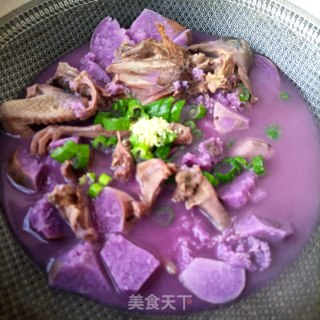紫山药炖鸽子步骤14