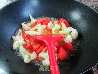 番茄煮花菜步骤4