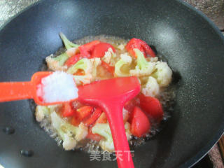 番茄煮花菜步骤5