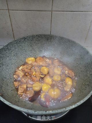 排骨焖板栗步骤10