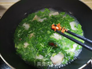萝卜菜煮芋头步骤6