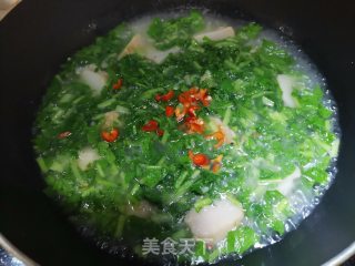 萝卜菜煮芋头步骤7