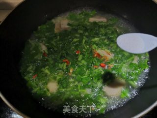 萝卜菜煮芋头步骤8