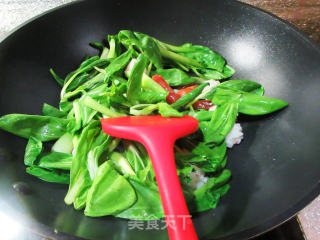 香肠虾味球菜芯煮粉丝步骤4