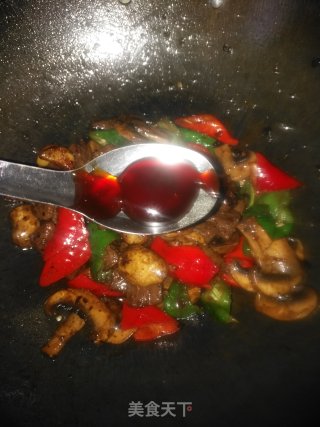 蒜香口蘑牛肉粒步骤14