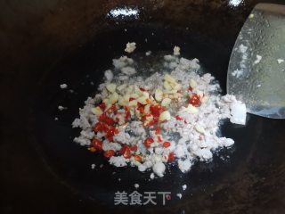 豆角炒肉末步骤2