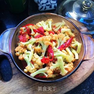 家常炒松花菜步骤9