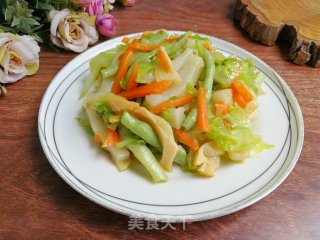 包菜炒年糕步骤7