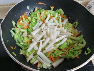 包菜炒年糕步骤5