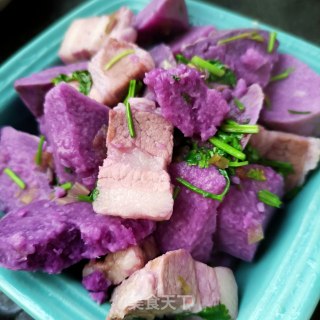 回锅肉炖紫山药步骤15
