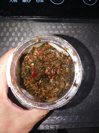 外婆菜炒四季豆步骤2
